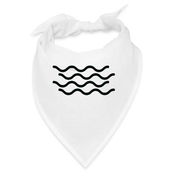 Surfing Surfboard Surfer Wassersport - Bandana - Weiß - Vorne