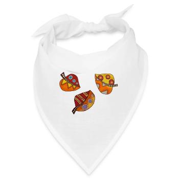 herbstblätter - Bandana - Weiß - Vorne