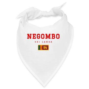 Negombo Sri Lanka - Bandana - Weiß - Vorne