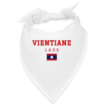 Vientiane Laos - Bandana - Weiß - Vorne
