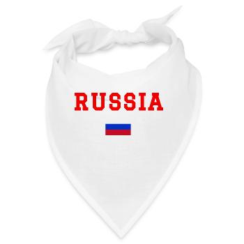 Russland - Bandana - Weiß - Vorne