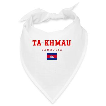 Ta Khmau Kambodscha - Bandana - Weiß - Vorne