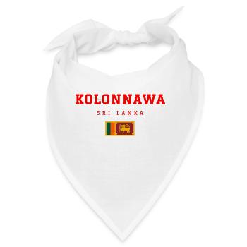 Kolonnawa Sri Lanka - Bandana - Weiß - Vorne