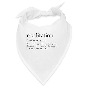 Meditation erklärt: Ihre Bedeutung - Bandana - Weiß - Vorne