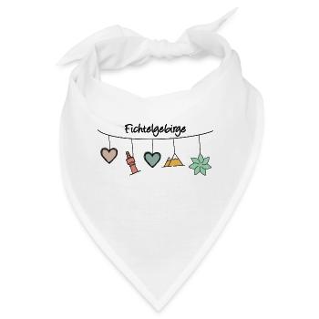 Fichtelgebirge mobile - Bandana - Weiß - Vorne