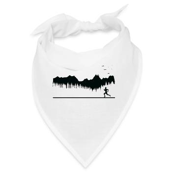 Trail Run Ultra Trail Running Berg Trekking Laufe - Bandana - Weiß - Vorne