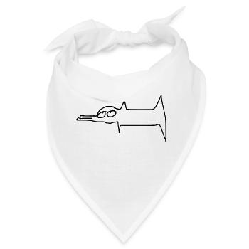 Fisch Fische Angeln - Bandana - Weiß - Vorne