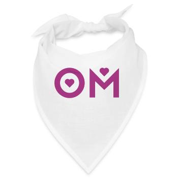 OM YOGA - Bandana - Weiß - Vorne
