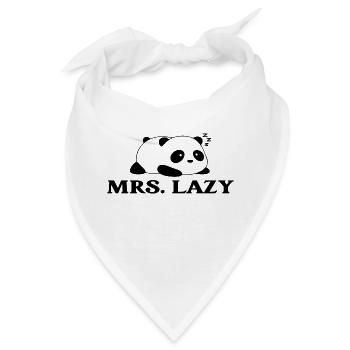 Mrs Lazy - Bandana - Weiß - Vorne