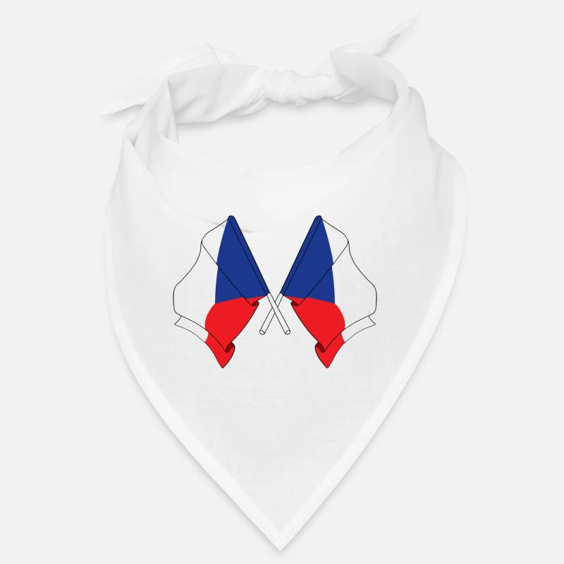 Two flags Czech Republic Bandana