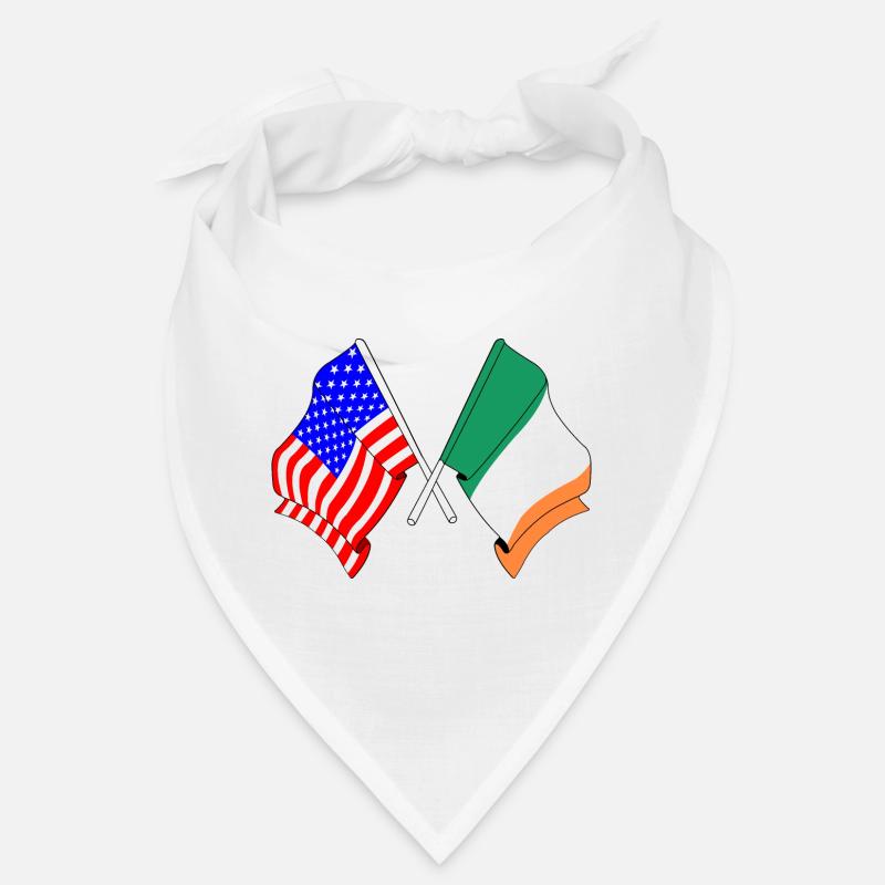 Drapeau des États-Unis et drapeau de l’Irlande Bandana