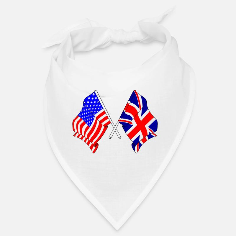 Drapeau des États-Unis et drapeau de l’Angleterre Bandana