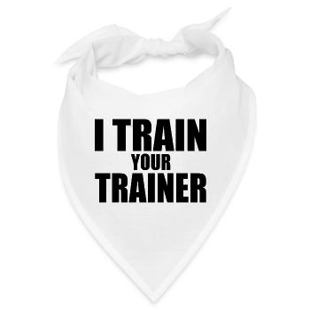 I train your trainer - Bandana - Weiß - Vorne