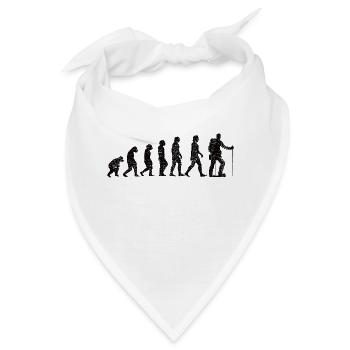 Wandern Bergwandern Wanderung Bergwanderer - Bandana - Weiß - Vorne