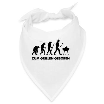 Zum Grillen geboren Grill Evolution - Bandana - Weiß - Vorne