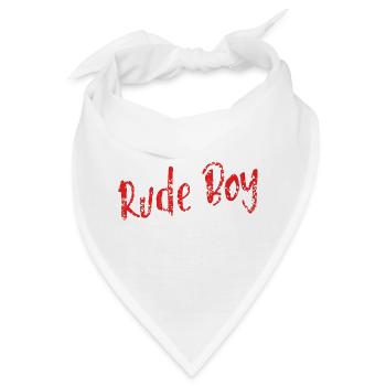 Frecher unartiger Junge lustige Geschenkidee - Bandana - Weiß - Vorne