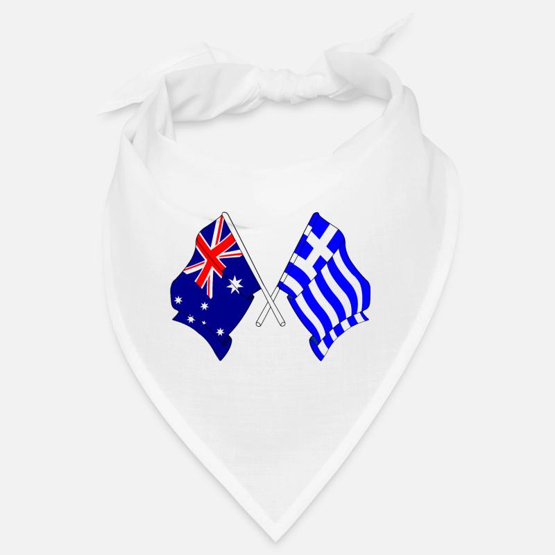 Drapeau de l’Australie et drapeau de la Grèce Bandana