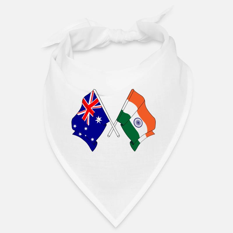 Drapeau de l’Australie et drapeau de l’Inde Bandana