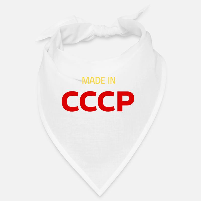 Made in USSR СССР - Bandana - white