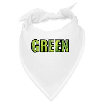 GREEN - Bandana - Weiß - Vorne