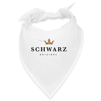 Schwarz - Bandana - Weiß - Vorne