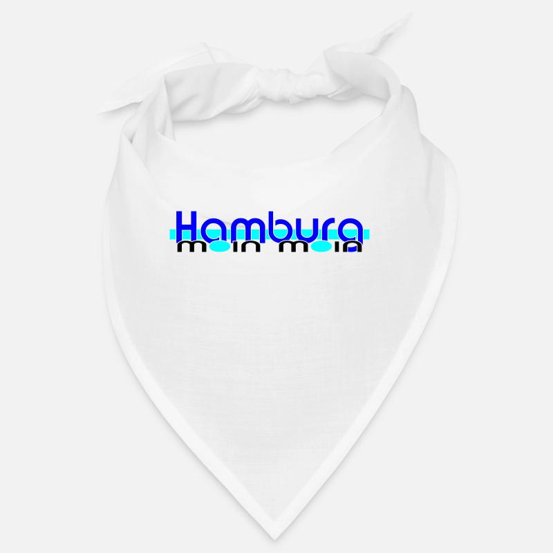 Hamburg Moin Moin blueblue - Bandana - Weiß