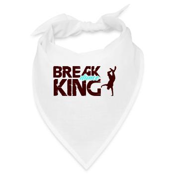 break dance king - Bandana - Weiß - Vorne
