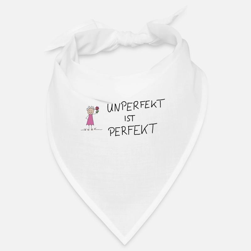 Unperfekt ist Perfekt - Bandana - Weiß