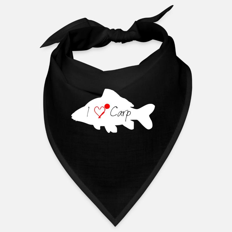 I love Carp white Bandana