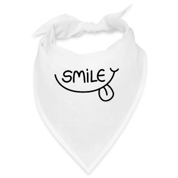 Smile - Bandana - Weiß - Vorne