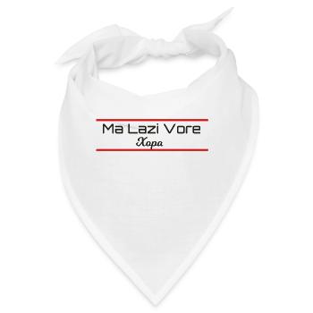Hopa Xopa Lazca Lazuri Lazisch T-Shirt - Bandana - Weiß - Vorne