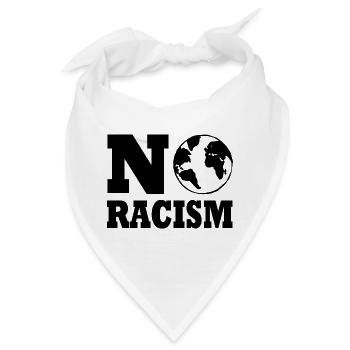 No racism - Bandana - Weiß - Vorne
