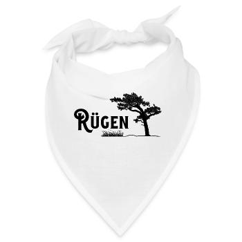 Rügen, Perle der Ostsee - Bandana - Weiß - Vorne