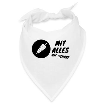 Malle Döner mit alles und scharf 2 - Bandana - Weiß - Vorne