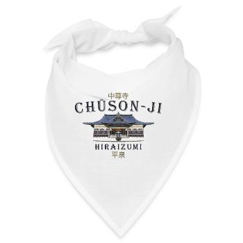 Japan Chuson-ji, buddhistischer Tempel, Hiraizumi - Bandana - Weiß - Vorne