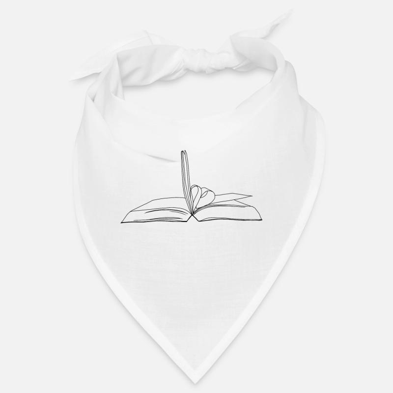 Buch mit Herz Bandana