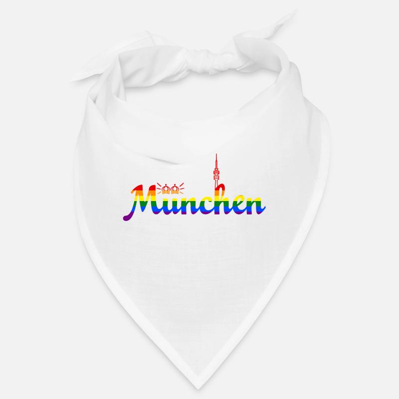 Munich Pride - Bandana - blanc