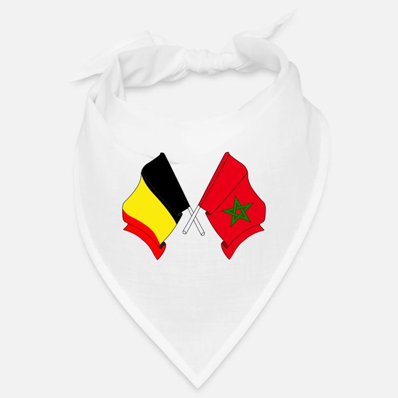 Drapeau de la Belgique, drapeau du Maroc Bandana