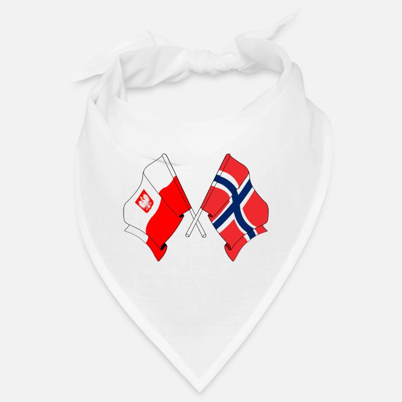 Drapeau de la Pologne et drapeau de la Norvège Bandana
