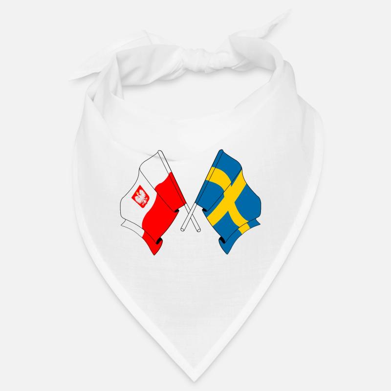 Drapeau de la Pologne et drapeau de la Suède Bandana