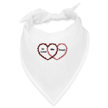 In der Liebe, der wir vertrauen - Bandana - Weiß - Vorne
