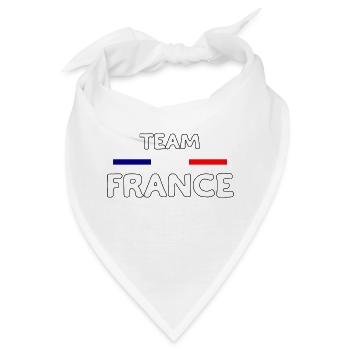 TEAM FRANKREICH! - Bandana - Weiß - Vorne