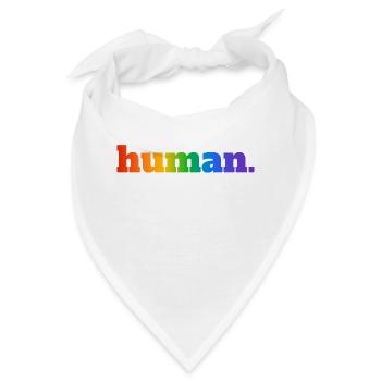 Menschlicher Regenbogen - Bandana - Weiß - Vorne