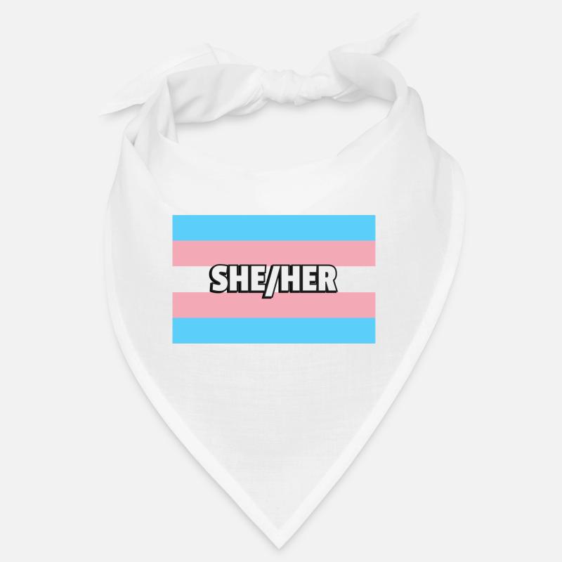 Transfem Elle Son Transfem Drapeau Trans Bandana