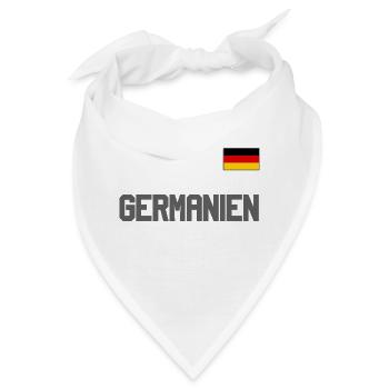Deutschland Trikot Look – GERMANIEN Flagge Fahne - Bandana - Weiß - Vorne