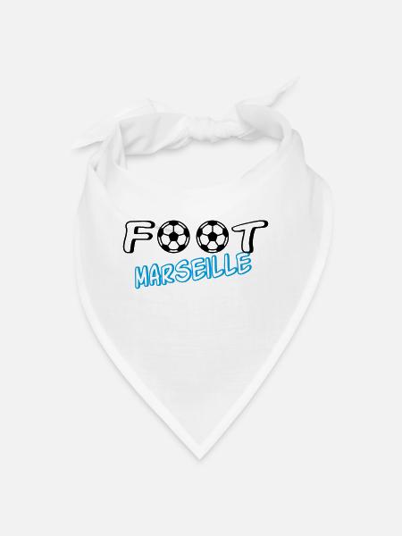 Foot marseille - Bandana - blanc