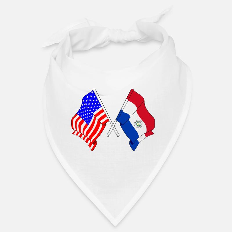Drapeau des États-Unis, drapeau du Paraguay Bandana