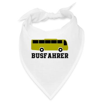 bus busfahrer - Bandana - Weiß - Vorne