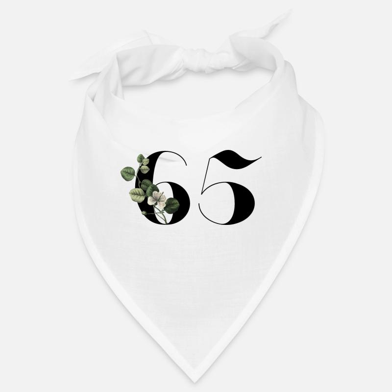 Nummer 65 Blumengrün - 65. Blumengeburtstag Bandana