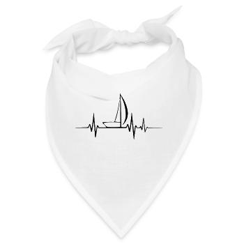 Segelboot Heartbeat Segelboot - Bandana - Weiß - Vorne